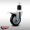 Service Caster 4'' SS Black Poly Swivel 1-7/8'' Expanding Stem Caster Total Lock Brake SCC-SSEXTTL20S414-PPUB-BLK-178 - alternate 2